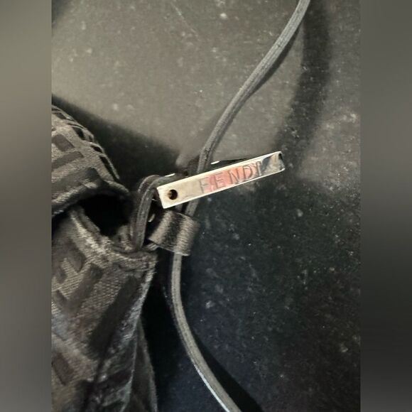 Fendi Vintage Rare Black Zucca-Print Canvas Mama Forever 1980-90 - Picture 7 of 15